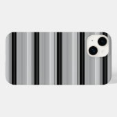 Süße schwarze graue Streifen Case-Mate iPhone Hülle (Rückseite (Horizontal))