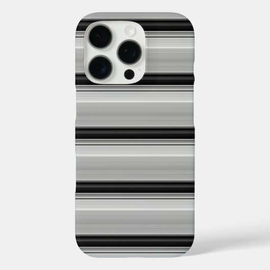 Süße schwarze graue Streifen Case-Mate iPhone Hülle (Rückseite)