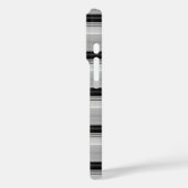 Süße schwarze graue Streifen Case-Mate iPhone Hülle (Rückseite / Links)