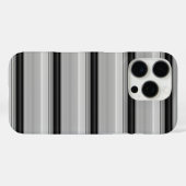 Süße schwarze graue Streifen Case-Mate iPhone Hülle (Rückseite (Horizontal))