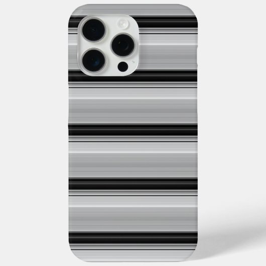 Süße schwarze graue Streifen Case-Mate iPhone Hülle (Rückseite)