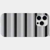 Süße schwarze graue Streifen Case-Mate iPhone Hülle (Rückseite (Horizontal))