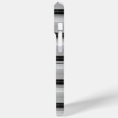 Süße schwarze graue Streifen Case-Mate iPhone Hülle (Rückseite / Links)