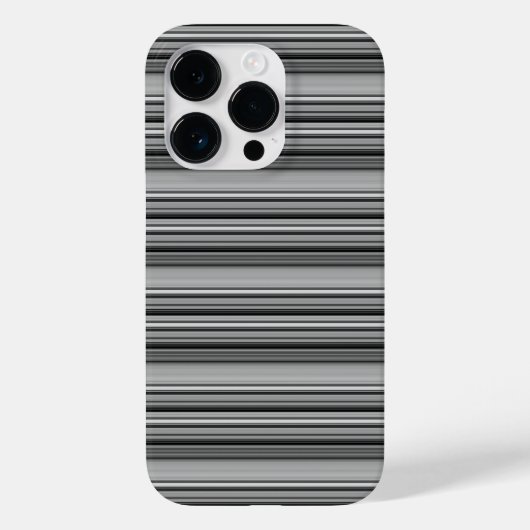 Süße schwarze graue Streifen  Case-Mate iPhone Hülle (Rückseite)