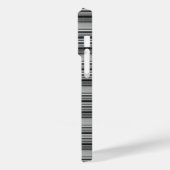 Süße schwarze graue Streifen  Case-Mate iPhone Hülle (Rückseite / Links)