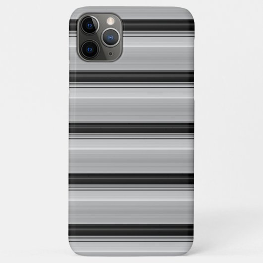 Süße schwarze graue Streifen Case-Mate iPhone Hülle (Rückseite)