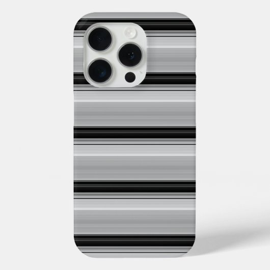 Süße schwarze graue Streifen Case-Mate iPhone Hülle (Rückseite)