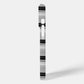 Süße schwarze graue Streifen Case-Mate iPhone Hülle (Rückseite / Links)