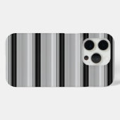 Süße schwarze graue Streifen Case-Mate iPhone Hülle (Rückseite (Horizontal))