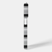 Süße schwarze graue Streifen Case-Mate iPhone Hülle (Rückseite / Rechts)