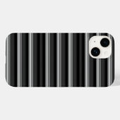 Süße schwarze graue Streifen Case-Mate iPhone Hülle (Rückseite (Horizontal))