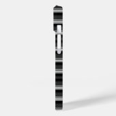 Süße schwarze graue Streifen Case-Mate iPhone Hülle (Rückseite / Links)