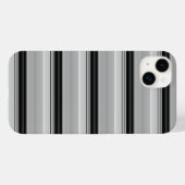 Süße schwarze graue Streifen Case-Mate iPhone Hülle (Rückseite (Horizontal))