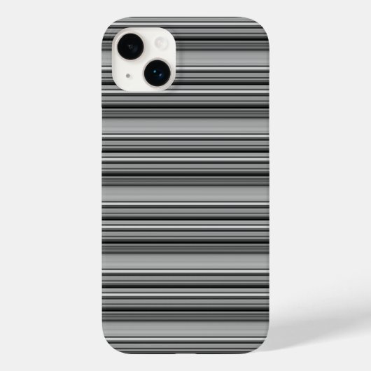 Süße schwarze graue Streifen  Case-Mate iPhone Hülle (Rückseite)