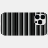 Süße schwarze graue Streifen Case-Mate iPhone Hülle (Rückseite (Horizontal))