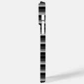 Süße schwarze graue Streifen Case-Mate iPhone Hülle (Rückseite / Links)