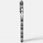Süße schwarze graue Streifen  Case-Mate iPhone Hülle (Rückseite / Links)