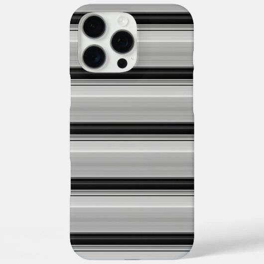 Süße schwarze graue Streifen Case-Mate iPhone Hülle (Rückseite)
