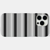 Süße schwarze graue Streifen Case-Mate iPhone Hülle (Rückseite (Horizontal))