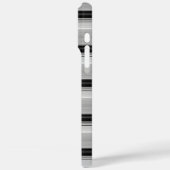 Süße schwarze graue Streifen Case-Mate iPhone Hülle (Rückseite / Links)