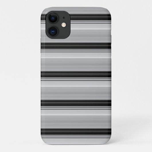 Süße schwarze graue Streifen Case-Mate iPhone Hülle (Rückseite)
