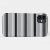 Süße schwarze graue Streifen Case-Mate iPhone Hülle (Rückseite (Horizontal))