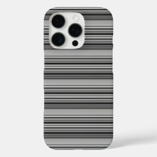 Süße schwarze graue Streifen iPhone 16 Pro Hülle