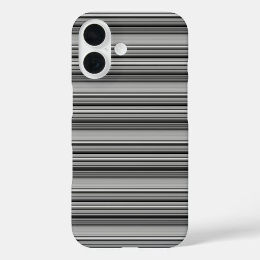 Süße schwarze graue Streifen  Case-Mate iPhone Hülle (Rückseite)