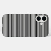 Süße schwarze graue Streifen  Case-Mate iPhone Hülle (Rückseite (Horizontal))