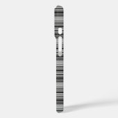 Süße schwarze graue Streifen  Case-Mate iPhone Hülle (Rückseite / Links)