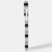 Süße schwarze graue Streifen Case-Mate iPhone Hülle (Rückseite / Links)