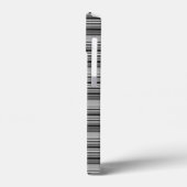 Süße schwarze graue Streifen  Case-Mate iPhone Hülle (Rückseite / Links)