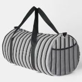 Süße schwarze graue Streifen Duffle Bag (Rechte Ecke)