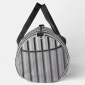 Süße schwarze graue Streifen Duffle Bag (Rechts)