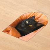 Süße schwarze Katze Acryleinladungen (Ablage )