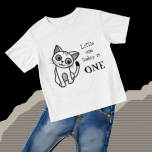 Süße schwarze Katze Baby T-shirt