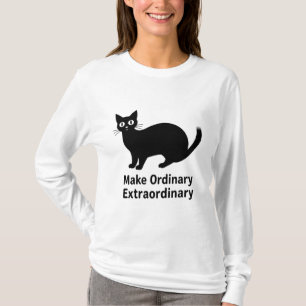 🐈 Süße schwarze Katze Grafik Täglich 🐈 T-Shirt