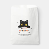 Süße schwarze Katze Halloween Geschenktütchen (Vorderseite)