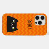 Süße schwarze Katze  iPhone Hülle (Rückseite (Horizontal))