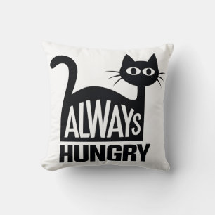 Süße schwarze Katze Kissen