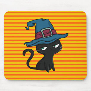 Süße schwarze Katze Mousepad