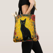 Süße schwarze Katze Tasche (Von Nahem)