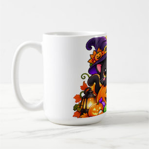 Süße schwarze Katze Trick-or-Treat Halloween Gruse Kaffeetasse