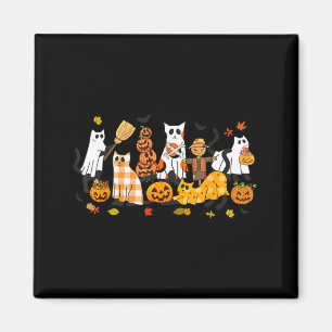 Süße schwarze Katzen Geist Halloween Kürbis Katzen Magnet