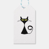 Süße schwarze Katzen-Geschenkanhänger Geschenkanhänger (Vorderseite)
