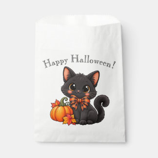 Süße schwarze Katzen-Halloween-Party-Geschenktüten Geschenktütchen