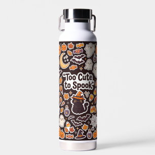 Süße schwarze Katzen Halloween-Wasserflasche Trinkflasche