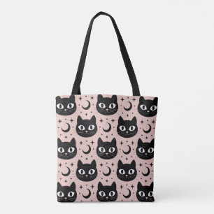 Süße schwarze Katzen & himmlisches Halloween Tasche