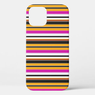 Süße schwarze orange Streifen Case-Mate iPhone Hülle