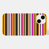 Süße schwarze orange Streifen Case-Mate iPhone Hülle (Rückseite (Horizontal))